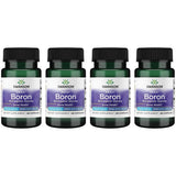 Swanson Bore Albion Boroganic Glycine, bouteille de capsules, soutien potentiel des os et des articulations.