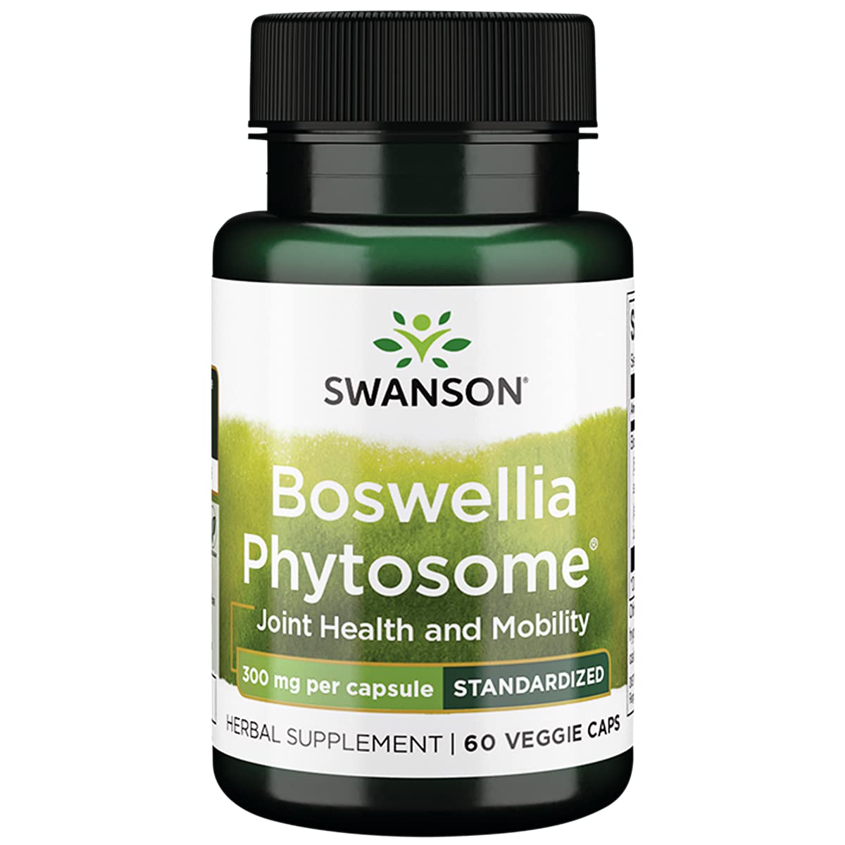 Swanson Boswellia Avancée 300 mg, capsule végétale, soutien potentiel des articulations et mobilité.