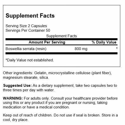 Swanson Boswellia : résine boswellia serrata pour usage traditionnel et naturel