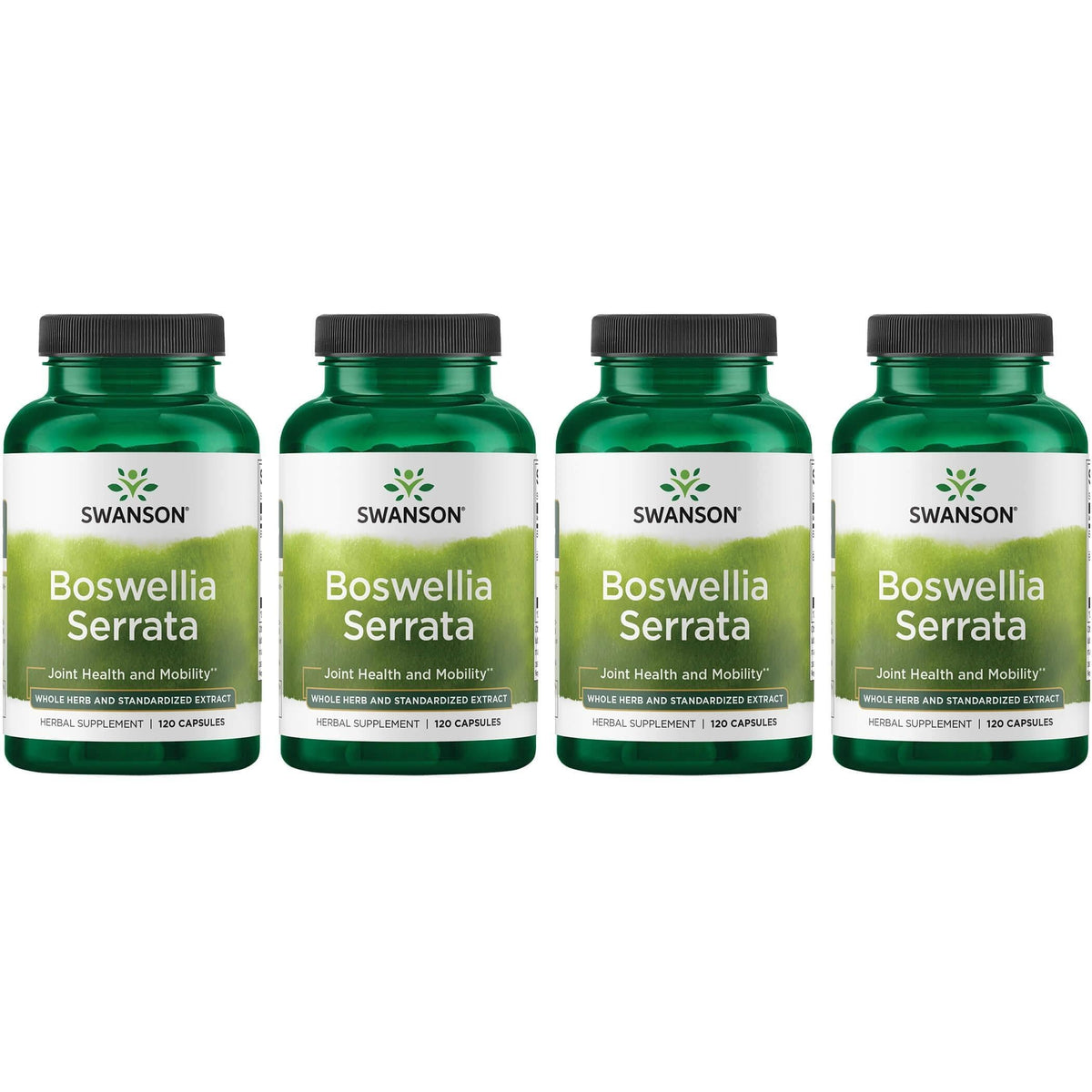 Swanson Boswellia Serrata – flacon et capsules, soutien potentiel mobilité et confort articulaire.
