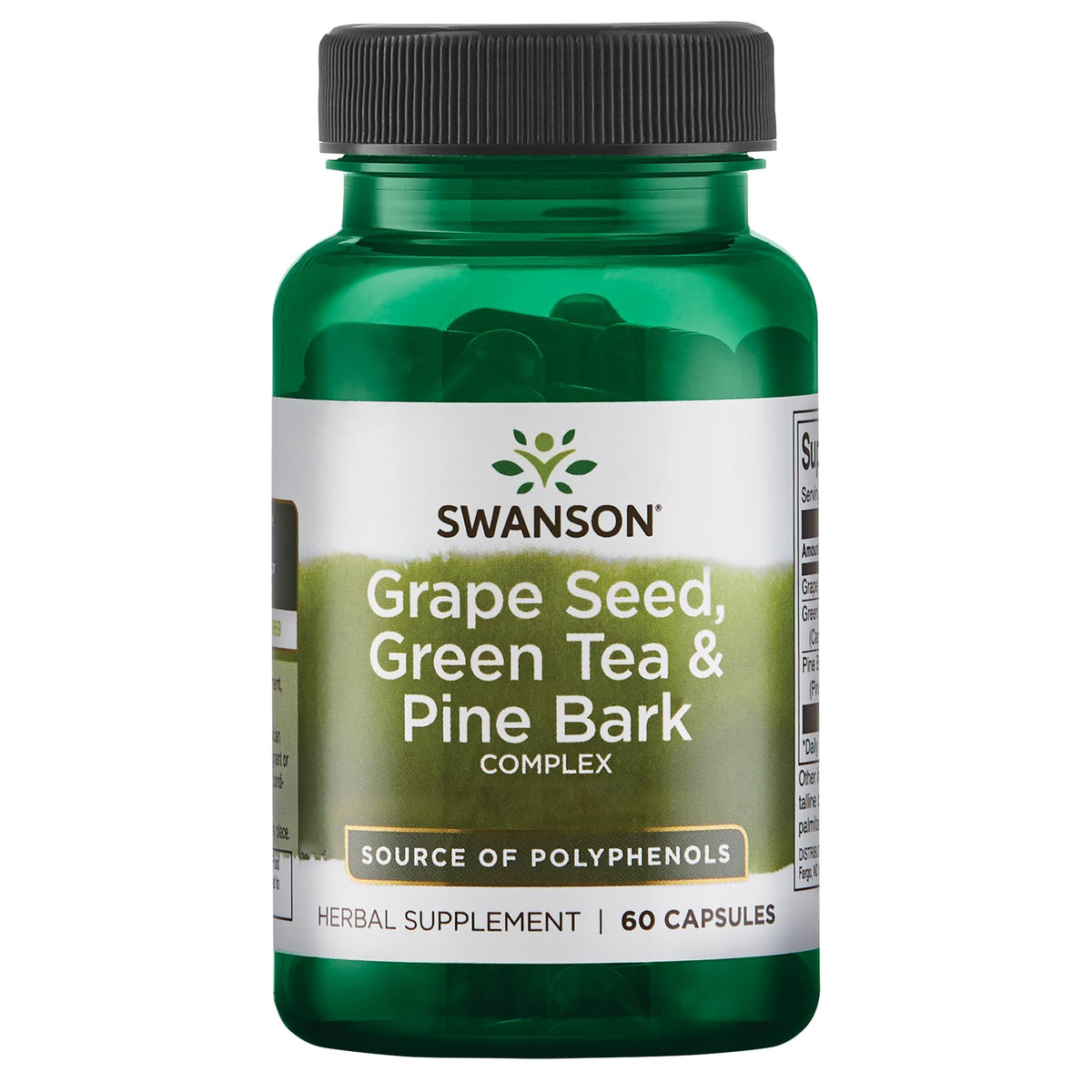 Swanson bouteille capsules 60 – soutien antioxydant quotidien et pratique.