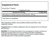 Capsules Swanson Laitue Sauvage dans une bouteille facile à emporter.