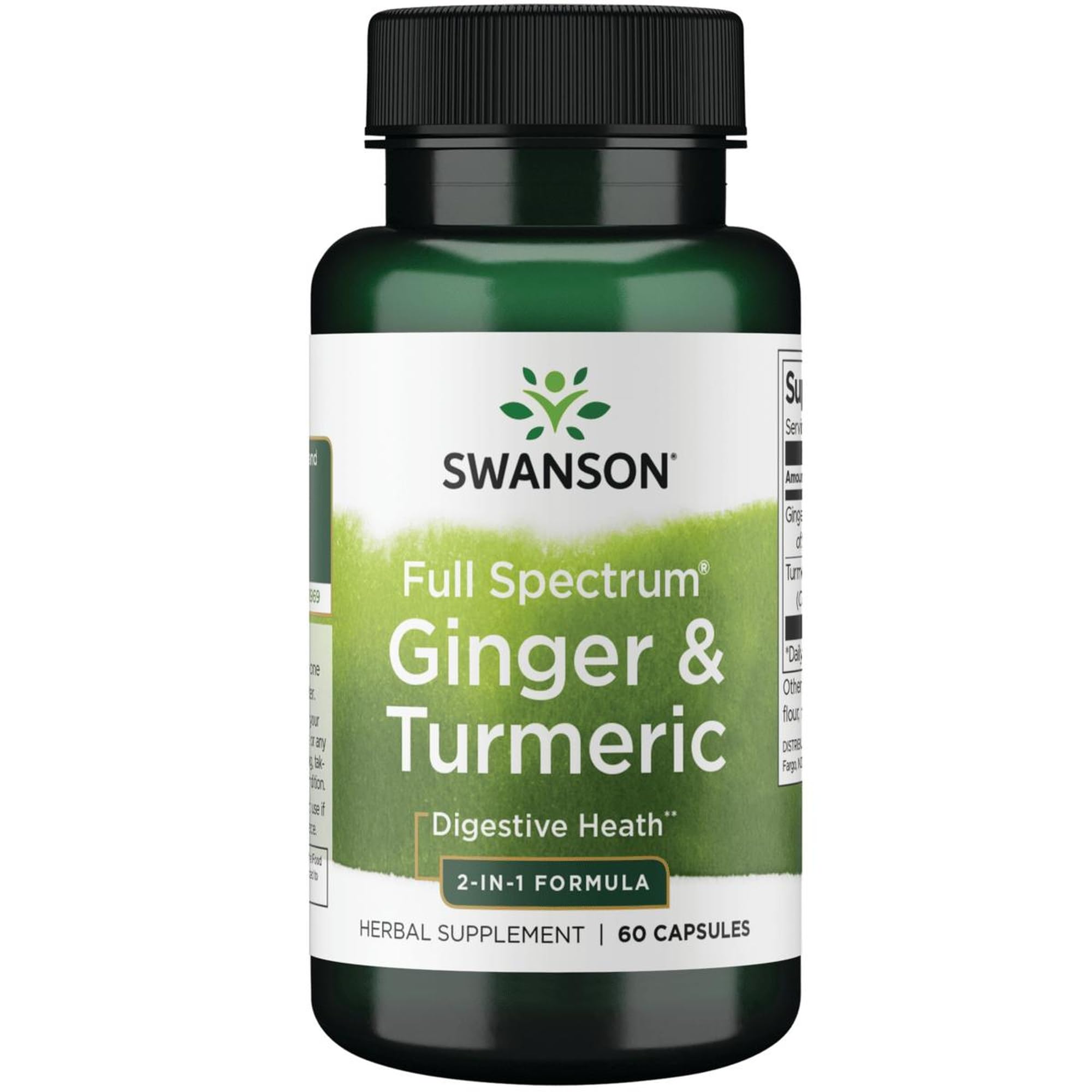 Swanson Gingembre et Curcuma : bouteille prête pour votre routine bien-être