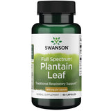 Swanson Plantain – bouteille montrant le Plantago Major, soutien potentiel du système immunitaire.