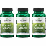 Swanson Uric Acid Cleanse: bouteille et étiquette, soutien potentiel rénal et hépatique.