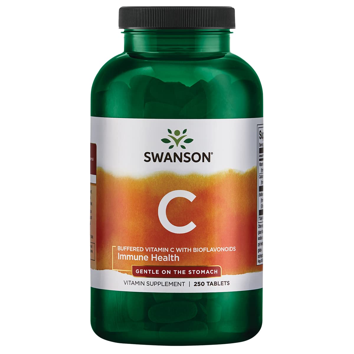 Swanson Buffered C BioFlav 1000 mg – bouteille, soutien potentiel du système immunitaire.