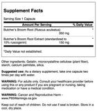 Swanson Butcher's Broom emballage affiché, indication et usage potentiel