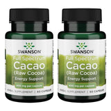 Swanson cacao spectre complet, flacon, énergie naturelle grâce au cacao cru.