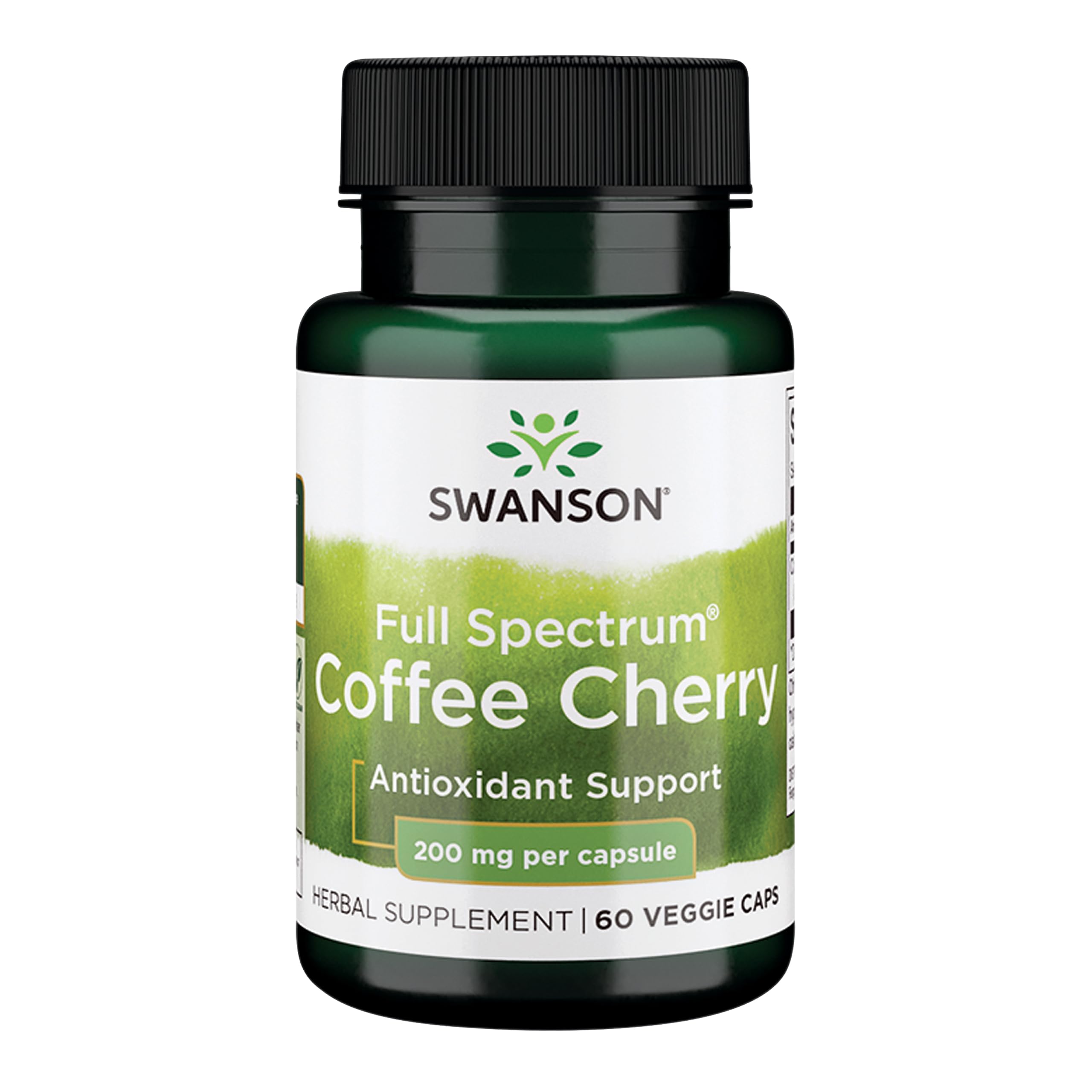 Swanson Café Cerise Complet – bouteille de gélules végétales riches en antioxydants.