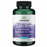 Swanson Calcium carbonate-aspartate-citrate, bouteille peut aider au maintien des os et du cœur