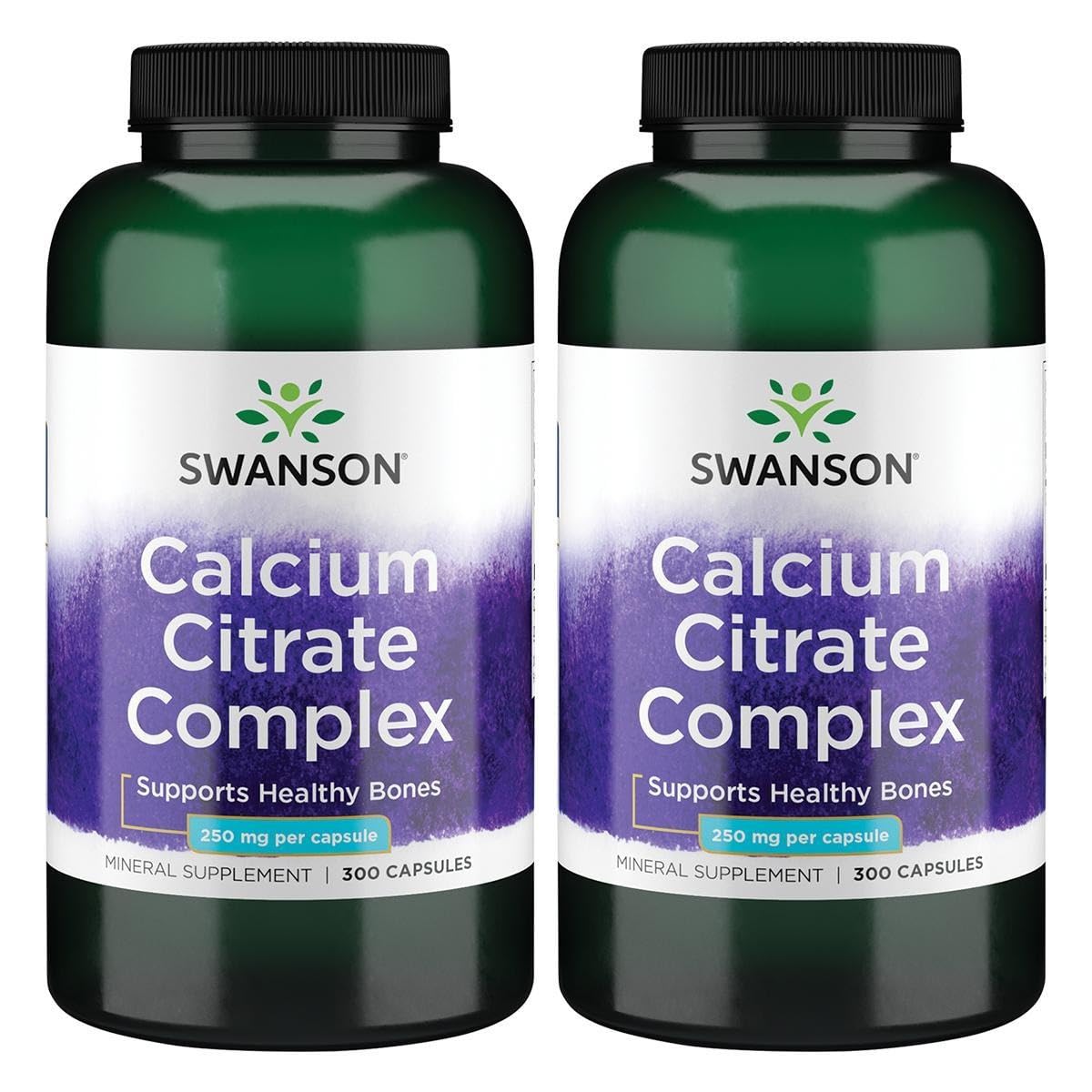 Swanson Calcium Citrate Complex – bouteille de compléments, soutien osseux et assimilation facile.