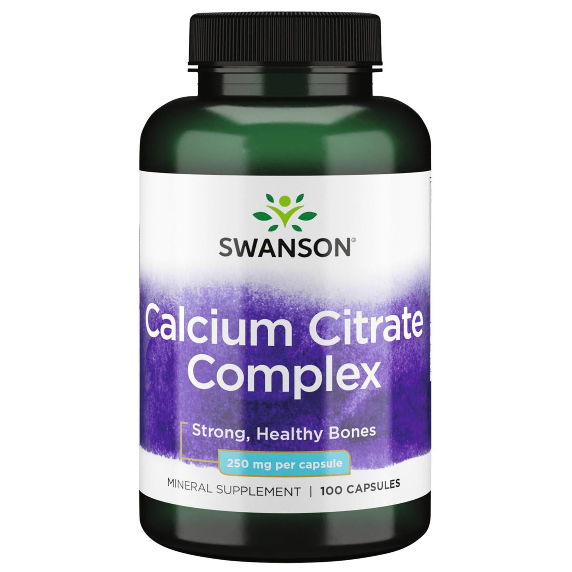 Swanson Calcium Citrate Complex – Bouteille: soutien potentiel de la densité osseuse au quotidien.