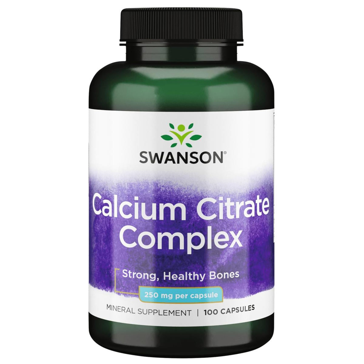 Swanson Calcium Citrate Complex – Bouteille: soutien potentiel de la densité osseuse au quotidien.