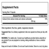 Swanson Calcium Citrate Complex: capsules visibles sur l’étiquette, usage quotidien potentiel