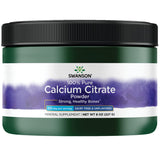 Swanson Calcium Citrate PWD - bouteille pratique pour doser et soutenir votre routine osseuse.