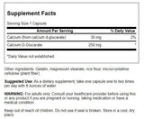 Swanson Calcium D-Glucarate - capsules, format pratique pour une utilisation quotidienne