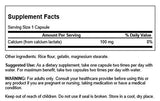 Étiquette Swanson Calcium Lactate 100 mg, présentation claire et information produit
