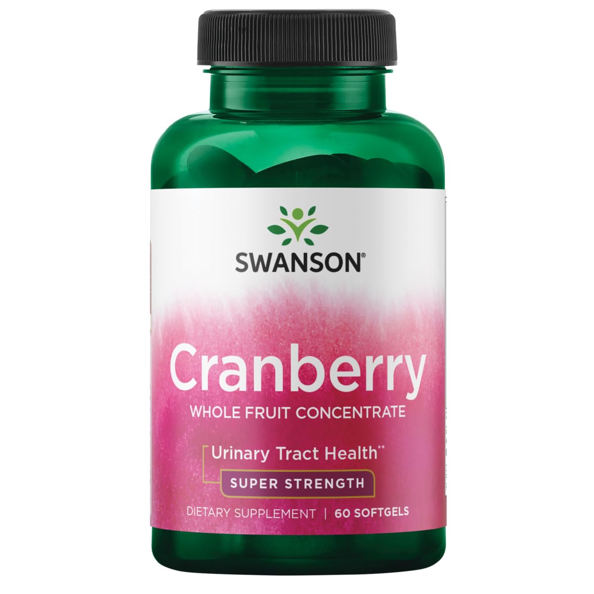 Swanson canneberge entiere concentration, bouteille: soutien possible des voies urinaires et antioxydant.