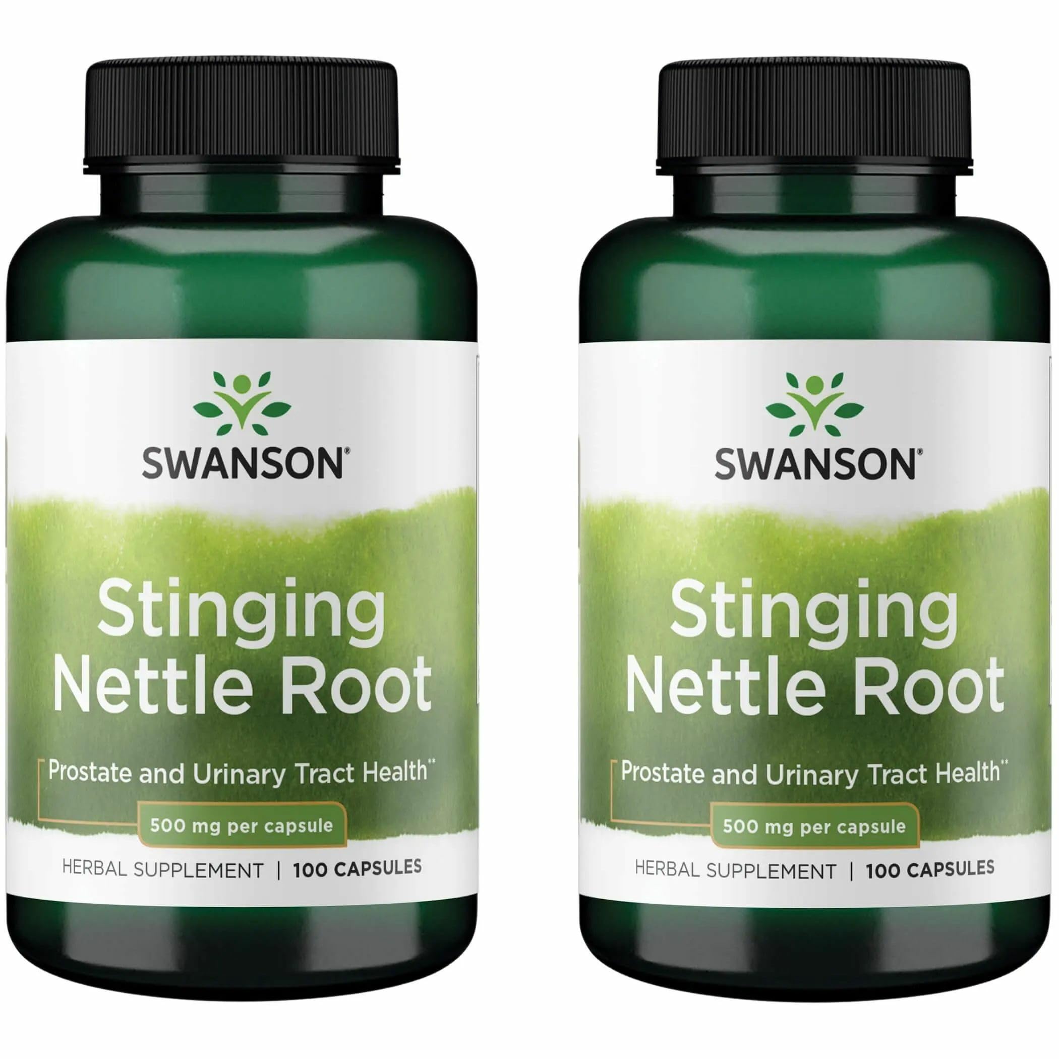 Swanson capsules d'ortie racine, 500 mg, soutien quotidien potentiel.