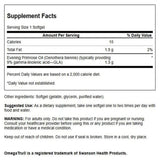 Capsules Swanson huile d'onagre 1300 mg, faciles à avaler.