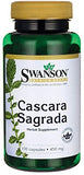 Swanson Cascara Sagrada 450 mg – bouteille: soutien intestinal doux et confort digestif