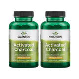Swanson Charbon Actif: bouteille et capsules, soutien digestif potentiel