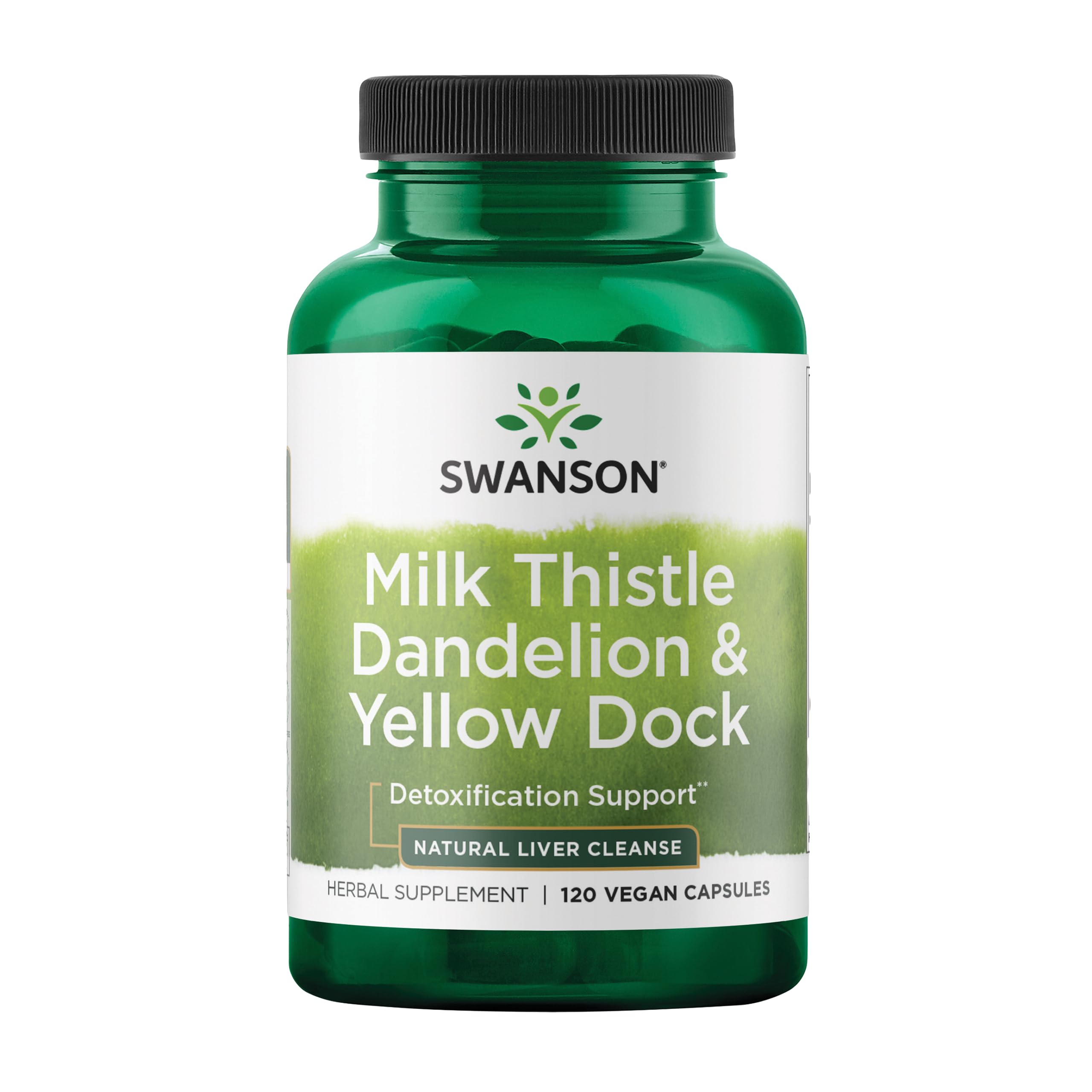 Swanson chardon-marie en bouteille, capsules faciles à prendre au quotidien.