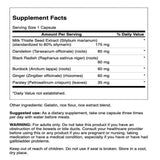 Swanson Chardon-Marie: 60-capsules, dosage pratique pour une routine quotidienne.
