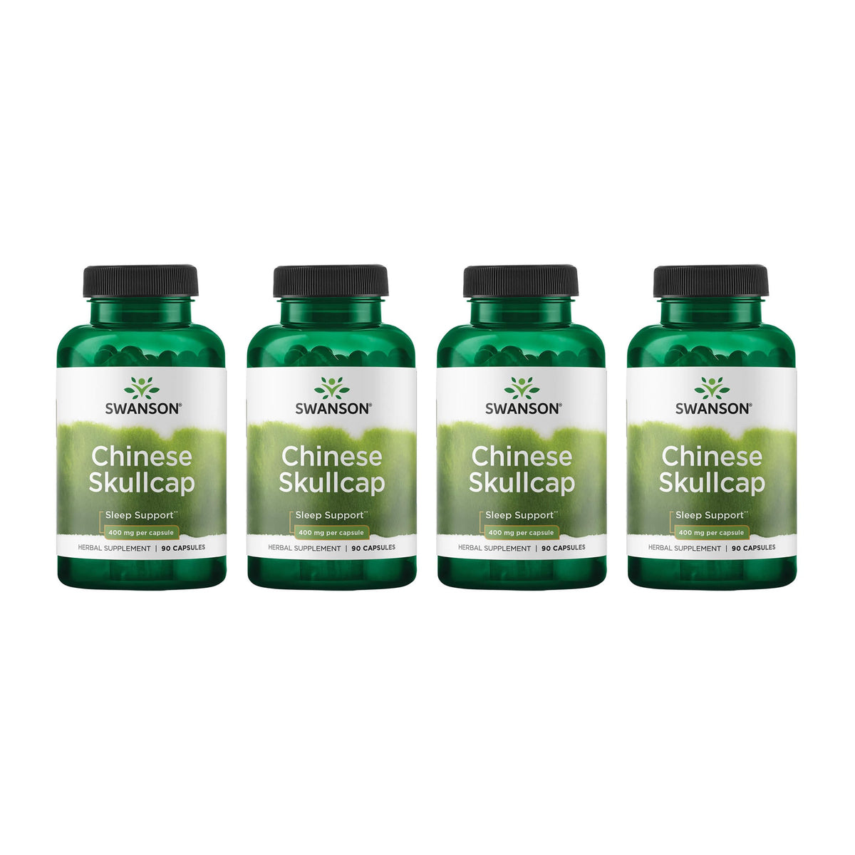 Swanson Chinese Skullcap – flacon 90 gélules, soutien relaxant possible.
