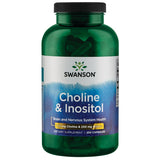 Swanson Choline et Inositol – Bouteille: soutien potentiel à la relaxation mentale.