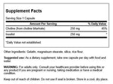 Swanson Choline et Inositol – Gélules: soutien possible au métabolisme des acides gras.