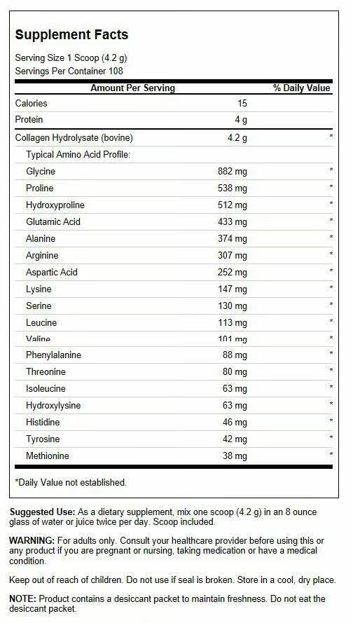 Swanson collagene hydrolysee dissolution rapide dans boissons chaudes ou froides