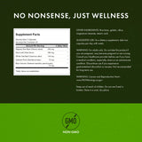 Swanson Colon Helper: etiquette lisible avec ingredients naturels et dosage recommande.
