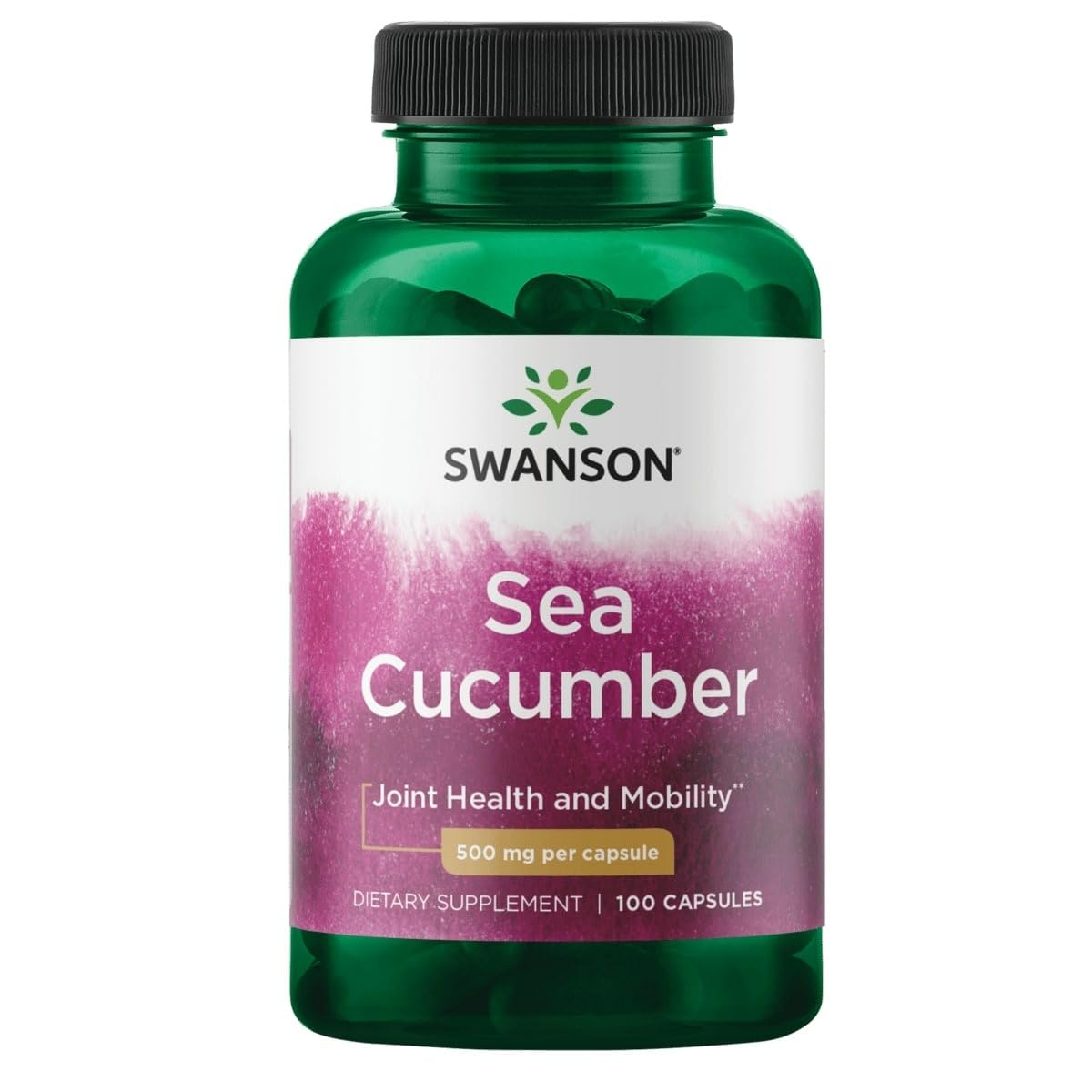 Swanson Concombre de mer – bouteille de gélules, soutien potentiel des articulations.