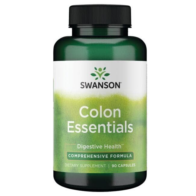 Swanson Condition Colon Essentials, produit Non-GMO garantissant une formulation fidèle