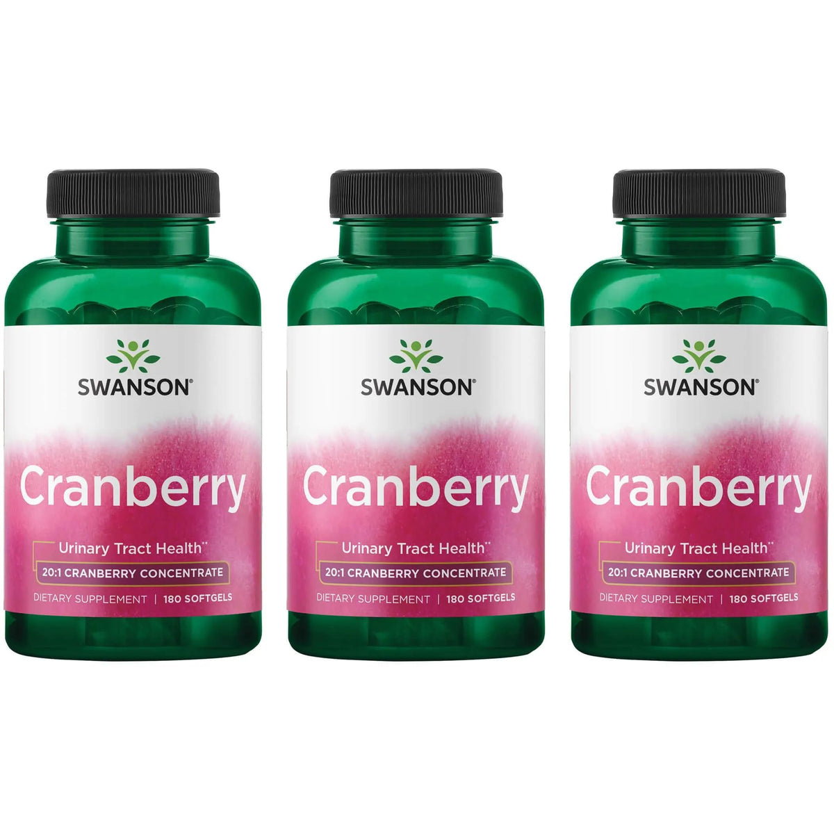 Swanson Cranberry – bouteille, capsules molles, soutien urinaire quotidien.