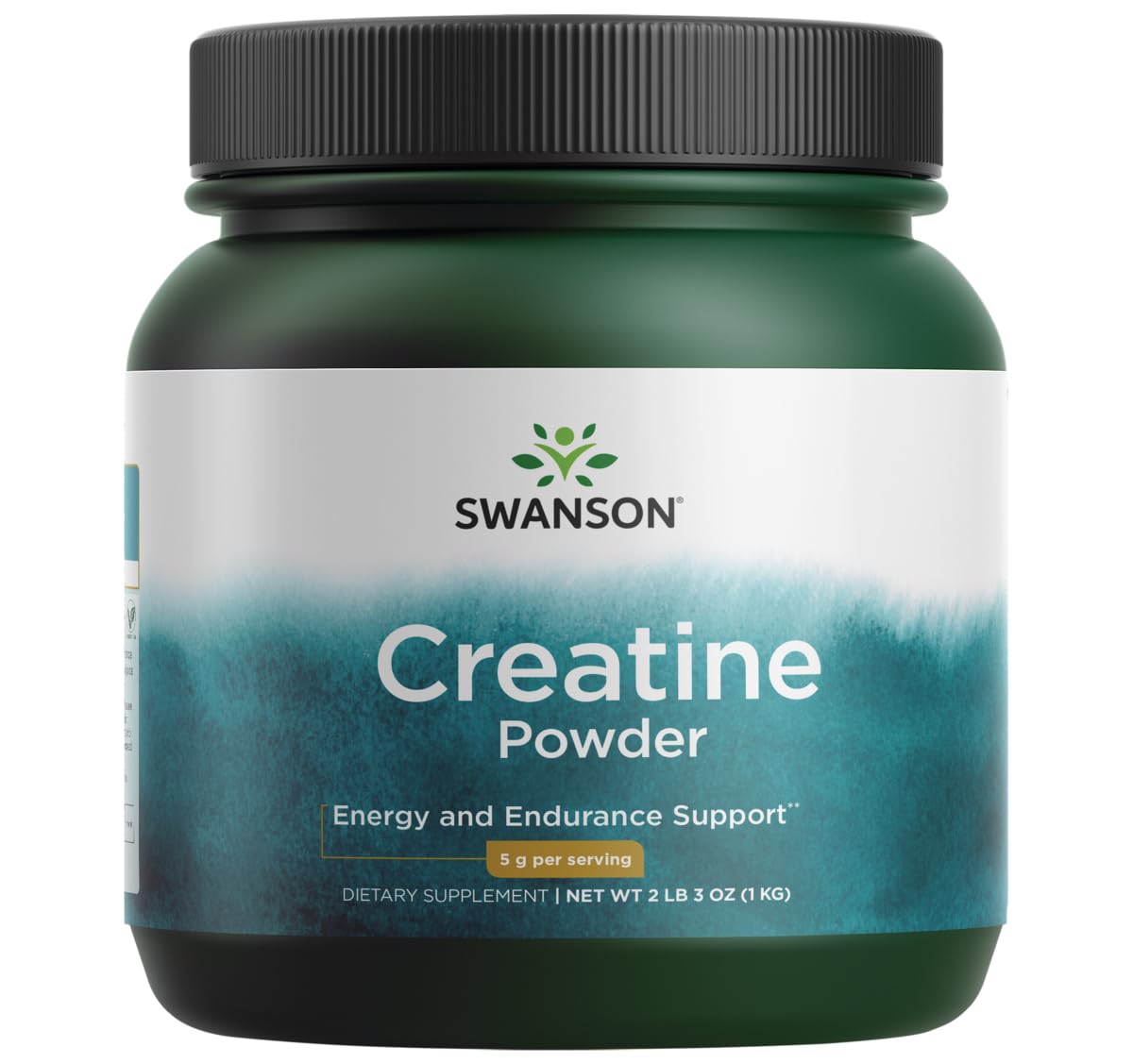 Swanson Créatine Monohydrate en bouteille, soutien potentiel à la force et à l'endurance