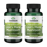 Swanson Crinière de Lion, bouteille montrant gélules 500 mg pour potentiel cognitif