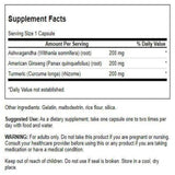 Swanson Complex Curcuma Ashwagandha Ginseng, capsules faciles à prendre pour soutenir votre énergie.