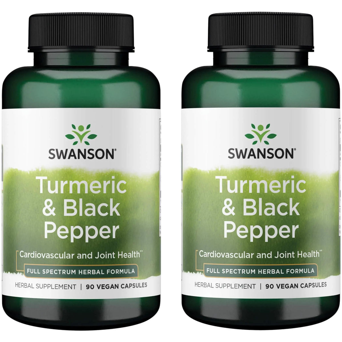 Swanson Curcuma Poivre Noir en capsules pour un usage quotidien et pratique.