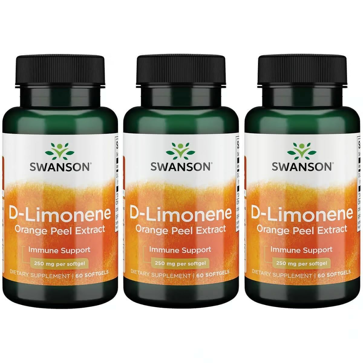 Swanson D-Limonene bouteille orange-zeste — arôme frais et utilisation quotidienne possible.