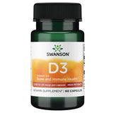 Swanson vitamine D-3 1000 UI bouteille : soutien osseux et absorption du calcium