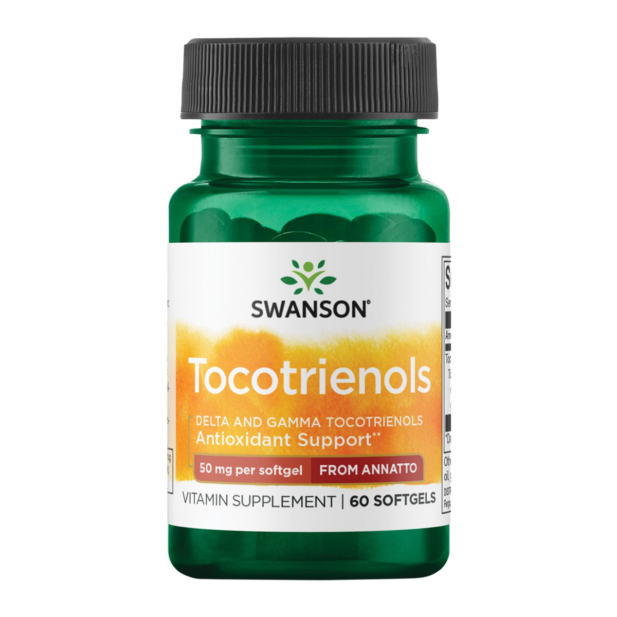 Swanson Deltagold Tocotrienols capsules annatto, soutien potentiel quotidien