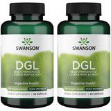 Swanson DGL réglisse, bouteille de gélules pour le confort digestif.
