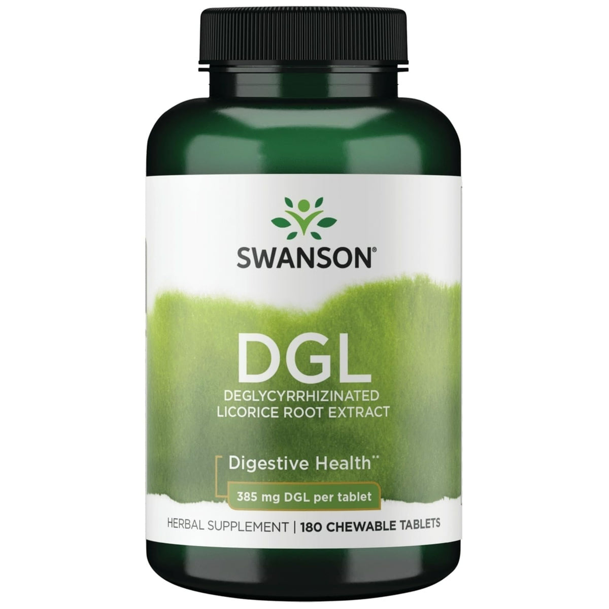 Bouteille Swanson Dgl Réglisse, format pratique pour le confort digestif.