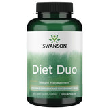 Swanson Diet Duo flacon pilules, soutien potentiel au contrôle des portions pendant les repas.
