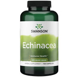Swanson Echinacea 400 mg — bouteille de capsules et soutien immunitaire potentiel au quotidien.