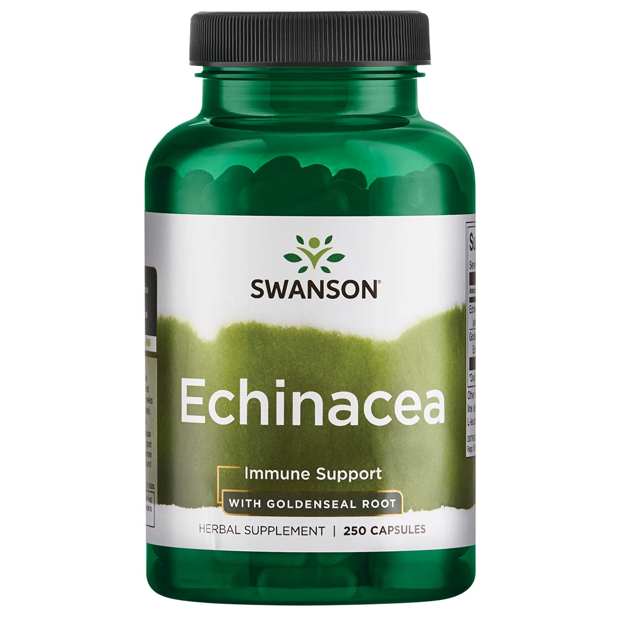 Swanson échinacée goldenseal bouteille: capsules pratiques pour le quotidien.
