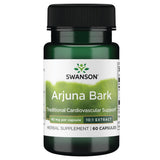 Swanson Écorce d'Arjuna – bouteille de capsules, soutien potentiel à la vitalité.