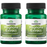Swanson écorce de magnolia - bouteille de capsules vegetales pour le soutien digestif potentiel.